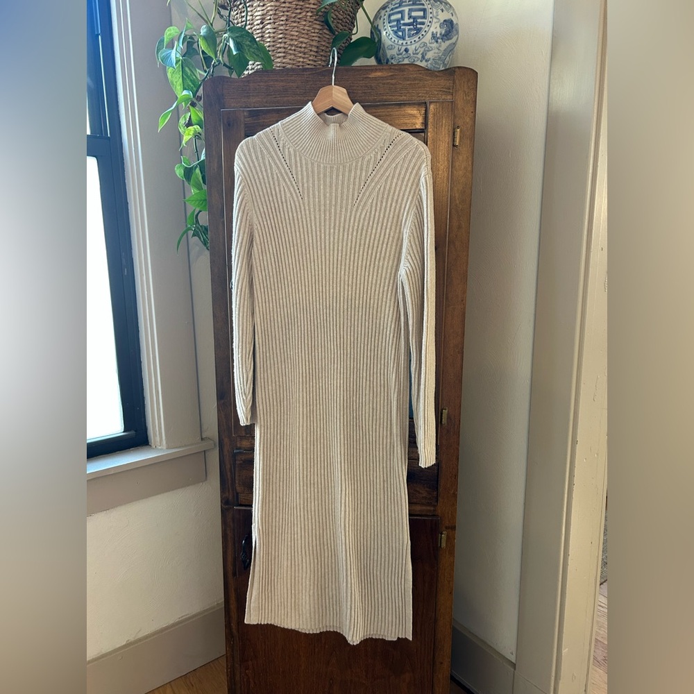 & Other Stories Beige Oatmeal Sweater Dress - Small - Picture 2 of 6